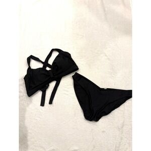 Unbranded Black Multi Way Wrap Bikini Set Two Piece Swimsuit XL